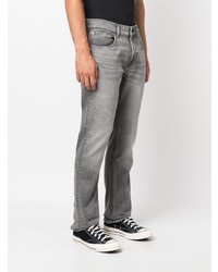 7 For All Mankind Mid Rise Straight Leg Jeans