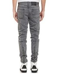 Givenchy Moto Jeans Grey
