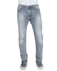 Diesel Shioner Slim Fit Jeans Light Gray