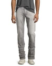 John Varvatos Star Usa Wight Slim Straight Jeans Gray