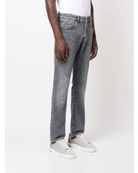 BOSS Stonewashed Effect Slim Cut Jeans