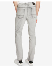 Kenneth Cole Reaction Straight Fit Stretch Ultra Light Gray Jeans