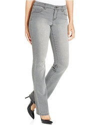 Style&co. Style Co Rhinestone Pocket Bootcut Leg Jeans Whisper Grey