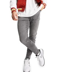 Topman Tapered Jeans In Grey At Nordstrom