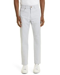 Agnona Tapered Stretch Cotton Jeans In Cloud At Nordstrom
