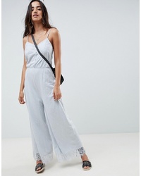 ASOS DESIGN Cami Jersey Jumpsuit With And Button Front