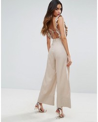 Asos Jumpsuit With Frill Detail