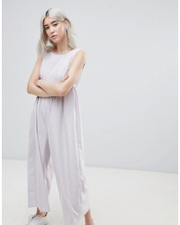 ASOS DESIGN Minimal Jumpsuit With Gathered Waist And Wide Leg