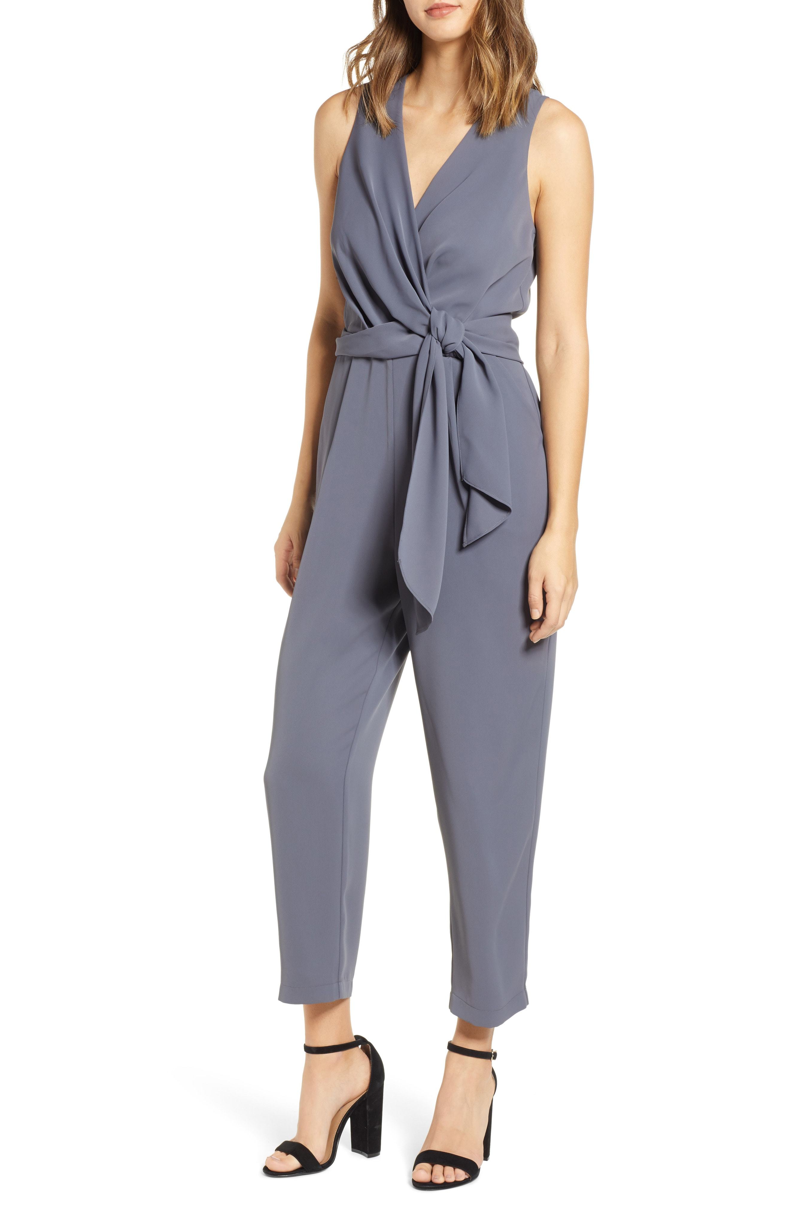 Side store tie jumpsuit