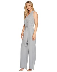 Vince Camuto Sleeveless Belted Jumpsuit Jumpsuit Rompers One Piece