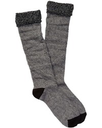 shimera Crochet Layered Knee High Socks