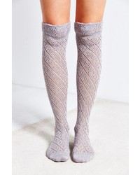 Urban Outfitters Diamond Ruffle Over The Knee Sock