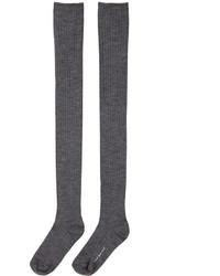 Hansel from Basel Wool Rib Thigh High Socks