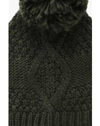 Boohoo Alice Cable Knitted Pom Beanie