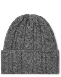 Drake's Cable Knit Wool Beanie