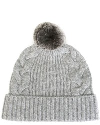 N.Peal Cable Knit Beanie Hat