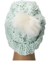 Betsey Johnson Pearly Girl Cuff Hat Caps