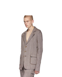 Acne Studios Acne S Brown Suit Blazer