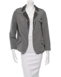 Gryphon Embellished Open Front Blazer W Tags
