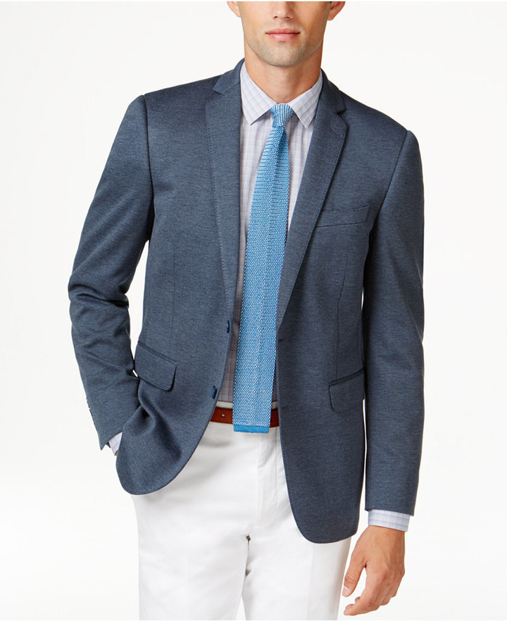 Bar III Knit Slim Fit Sport Coat Only At Macys, $295 | Macy's | Lookastic