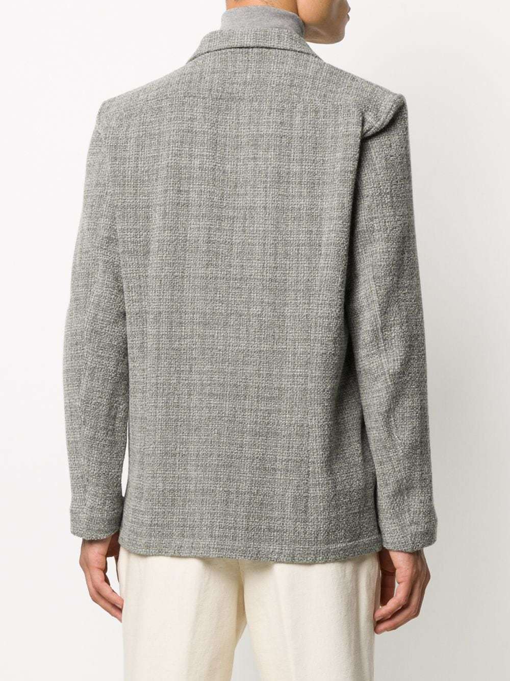 Lardini Single Breasted Knitted Style Blazer, $625 | farfetch.com ...
