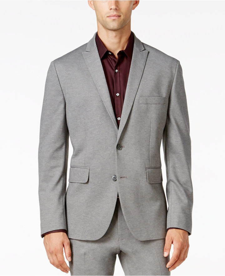 INC International Concepts Tanner Slim Fit Knit Suit Jacket Only At Macys,  $129, Macy's