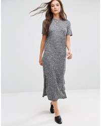 B.young Short Sleeve Knitted Bodycon Dress