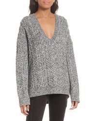 Vince Cable Knit V Neck Sweater