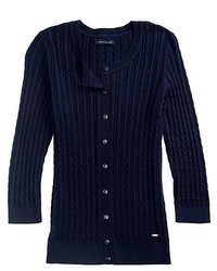 Tommy Hilfiger 34 Sleeve Cable Cardigan