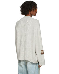 Enfants Riches Deprimes Beige St Vincent Asymmetrical Cardigan