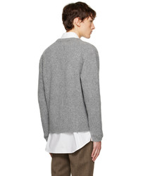 Solid Homme Gray Brushed Cardigan