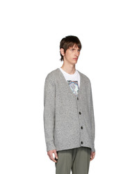 Acne Studios Grey Cashmere Relaxed Kabelo Cardigan