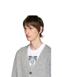 Acne Studios Grey Cashmere Relaxed Kabelo Cardigan