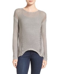 Grey Knit Cashmere Sweater