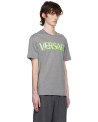 Versace Gray Barocco T Shirt