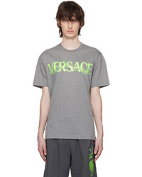 Versace Gray Barocco T Shirt