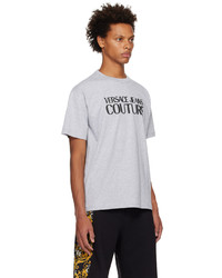 VERSACE JEANS COUTURE Gray Black Bonded T Shirt