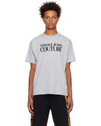 VERSACE JEANS COUTURE Gray Black Bonded T Shirt