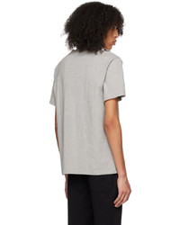 MAISON KITSUNÉ Gray Tricolor Fox T Shirt