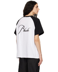 Rhude White Black Raglan T Shirt