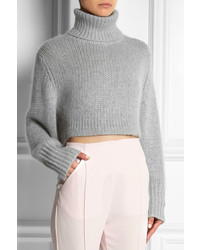 Dion Lee Cropped Knitted Turtleneck Sweater