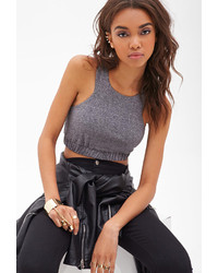 Forever 21 Double Racer Crop Top