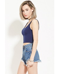 Forever 21 Heathered Knit Crop Top