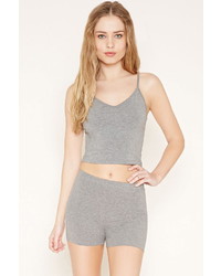Forever 21 Heathered Knit Cropped Cami