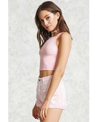 Forever 21 Ribbed Knit Cropped Cami
