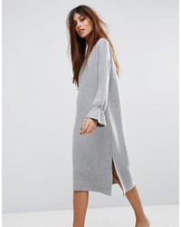 French Connection Ellen Texture Knit Dress With Sleeve Detail