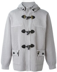 Grey Knit Duffle Coat