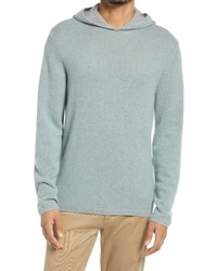 Vince Cashmere Sweater Hoodie In Sagebrushh Grey At Nordstrom