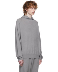 Frenckenberger Grey Cashmere Hoodie