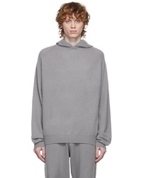 Frenckenberger Grey Cashmere Hoodie